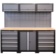 Modular Workstation System 7 c/w Timber Worktop