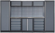 Modular Workstation System 8 c/w Steel Worktop