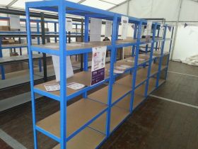 5 BAY SPECIAL Boltless Shelving 175kg 1800x900x450 (Blue) DELIVERY INCLUDED