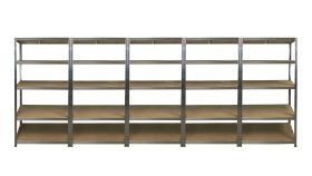 5 BAY SPECIAL Boltless Shelving 175KG 1800x900x450 (Galvanise) DELIVERY INCLUDED