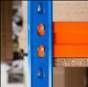 Value Workbench Orange/Blue 900h x 1500w x 600d 2 Levels c/w Chipboard 15mm 400kg