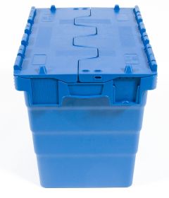 Attached Lid Containers 33L 400d x 300w x 370h Blue