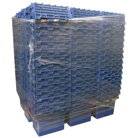 Pallet Deal - 68 Attached Lid Containers 44L 400d x 300w x 365h Blue