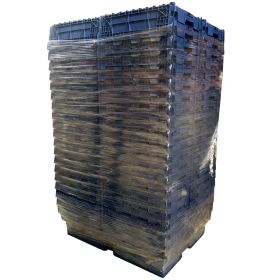 Pallet Deal - 39 Attached Lid Containers 52L 600d x 400w x 320h Blue