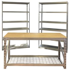 Heavy Duty Starter Combo shelving & Workbench (FREE DELIVERY) 