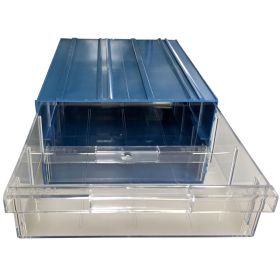 Plastic Drawer [24 Box] 340d x 260w x 150h Blue (512)