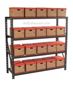 Industrial Rack 4-Shelf 300kg/Shelf Bay Group