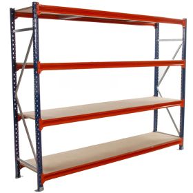 10 BAYS Longspan Shelving 2000H x 2400W x 400D 4 Levels INCL DELIVERY