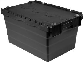 Attached Lid Containers 21L 400d x 300w x 255h Black
