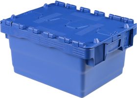 Attached Lid Containers 24L 400d x 300w x 200h Blue