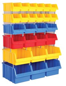 Storage Part Bins Kit 1140 1350h x 1050w x 510d Yellow Blue Red