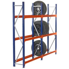 Tyre Racking 2500H x 2400W x 400D 4 Levels