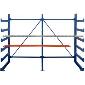 Cantilever Racking 2000H x 2700L x 630D c/w 6 Levels All Blue