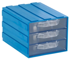 Plastic Drawer 24 Box 135d x 103w x 83h Blue 306