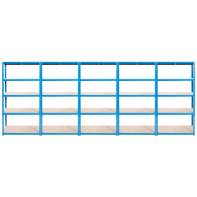 5 BAY SPECIAL Boltless Shelving 175kg 1800x900x450 (Blue) DELIVERY INCLUDED