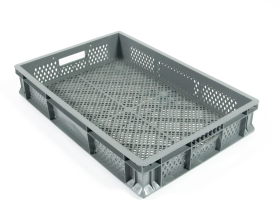 Ventilated Euro Stacking Container 600d x 400w x 100h