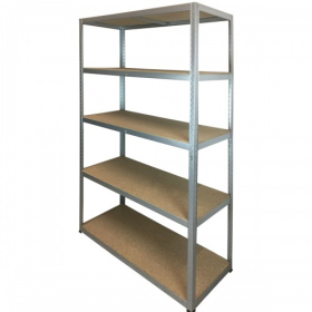 Value Shelving 1960h x 1200w x 500d 5 Level 265kg UDL Galvanise 5 Bay