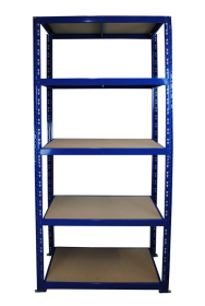 Value Shelving 2200h x 1000w x 500d 5 Level 400kg UDL All Blue