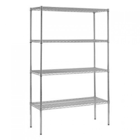 Value Shelving 1830h x 1230w x 475d 4 Level 175Kg UDL Chrome