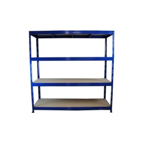 Value Shelving 2000h x 2000w x 600d 4 Level 250Kg UDL All Blue 5 Bay