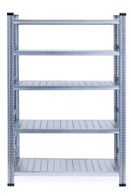 Galvanised Shelving 1972h x 1200w x 320d 5 Level 5 Bay