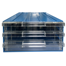 Plastic Drawer 36 Box 340d x 260w x 150h Blue 513
