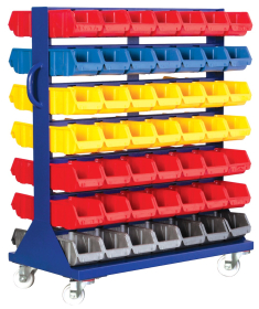Heavy Duty 98 Part Bins Kit c/w Castors