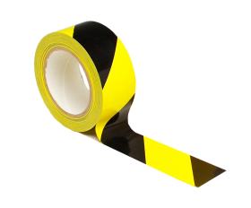Floor Marking Tape - Black & Yellow 50mm x 33M 