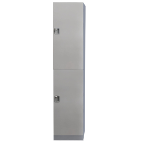 Plastic Locker 2 Door 1970h x 500d x 380w Blue