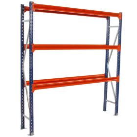 Longspan Shelving 2000H x 1800W x 600D 3 Levels c/w Timber