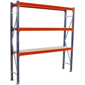 10 BAYS Longspan Shelving 2000H x 1800W x 600D 3 Levels c/w Timber INCL DELIVERY
