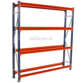 Longspan Shelving 2000H x 1800W x 800D 4 Levels c/w White Laminated Chipboard