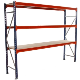 10 BAYS Longspan Shelving 2000H x 2400W x 800D 3 Levels INCL DELIVERY