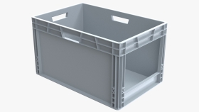 Euro Picking Container 400d x 300w x 220h Grey Wide Opening