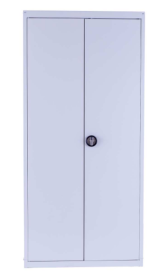 Two Door Lockable Storage Cabinet - White 1800(h) x 800(w) x 400(d)