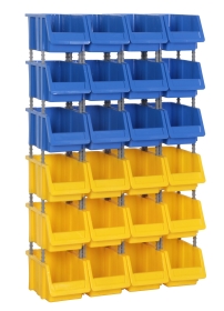 Storage Part Bins Kit 1100 1150h x 700w x 300d Blue Yellow