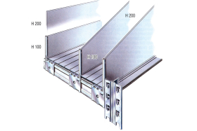Galvanised Shelving Sliding Divider 600X200 H