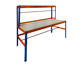 Value Workbench Orange/Blue 1800h x 1800w x 900d c/w 15mm Chipboard 300kg