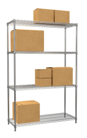 Wire Chrome Shelving 1818h x 1212w x 458d Level 300KG
