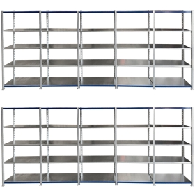 Easy Rack Galvanise 2000h x 1000w x 400d 5 Level 10 BAY SPECIAL