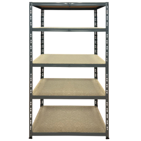 Value Shelving Keyhole Slot 1780h x 900w x 450d 5 Level 175kg UDL Grey